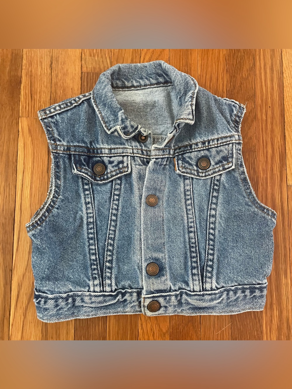 Vintage Levi's Light Blue Kids Denim Vest